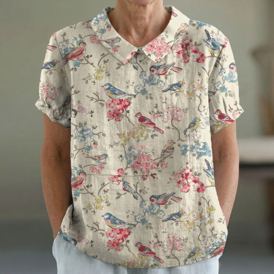 Maria™ | CAMICIA FLOREALE RETRÒ PER DONNA