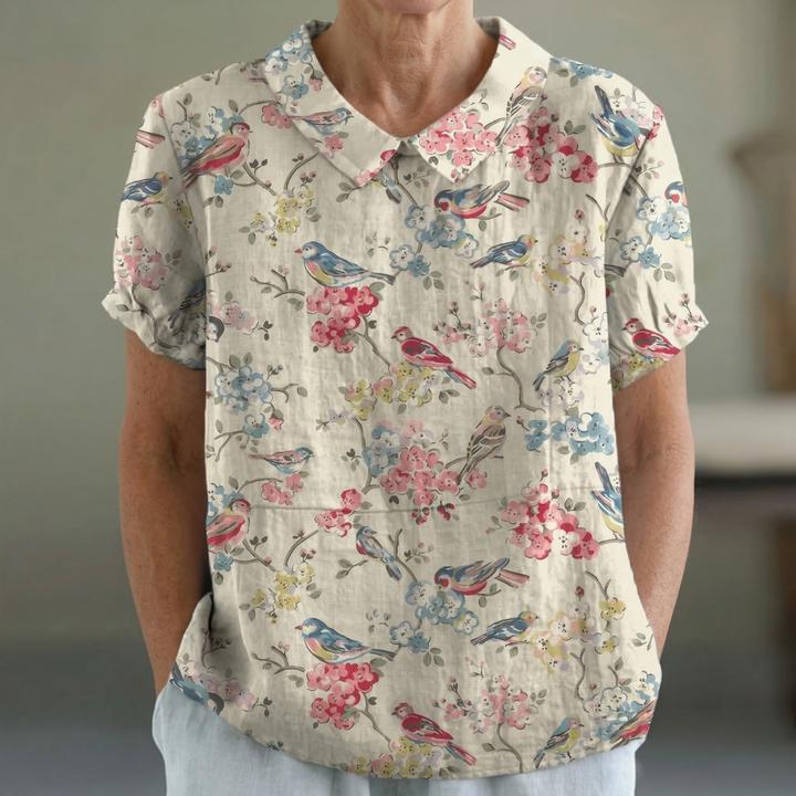 Maria™ | CAMICIA FLOREALE RETRÒ PER DONNA