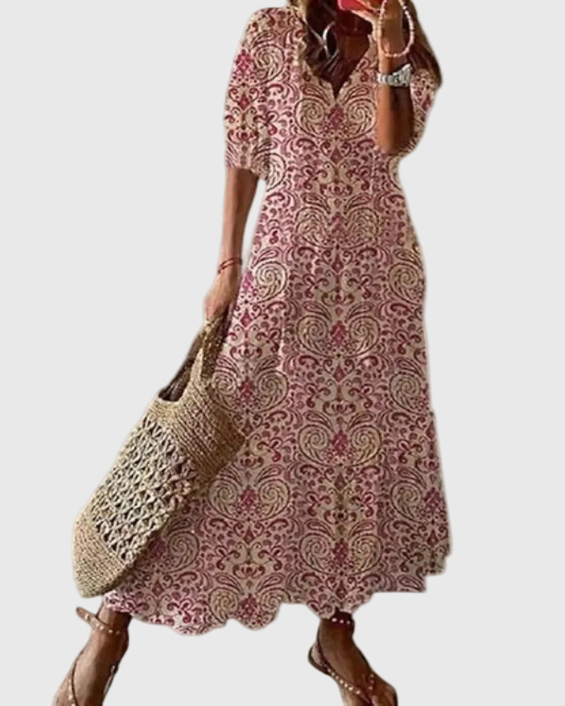 Amalia | Vestito Maxi Estivo Boho Vintage
