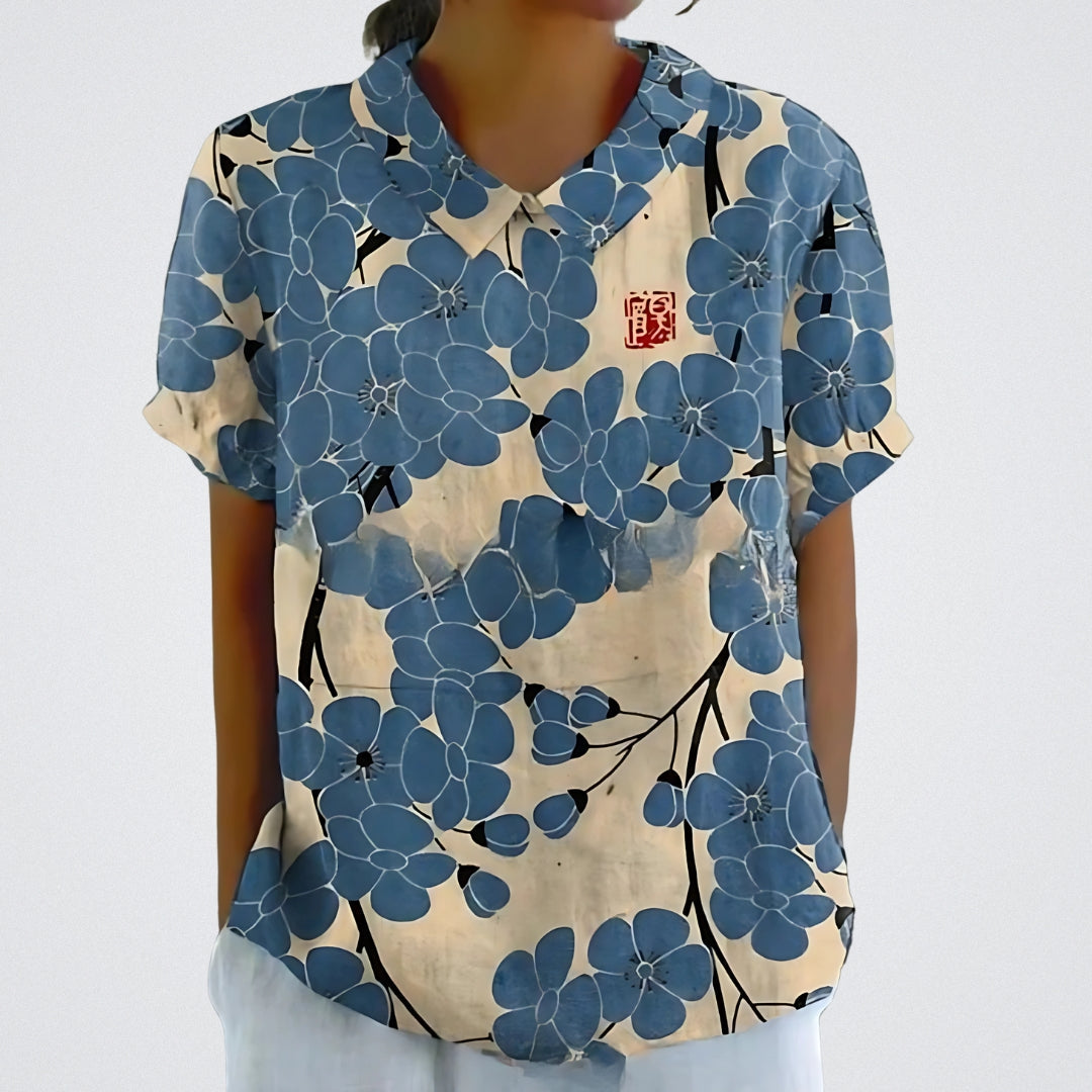 FABIANA™|BLUSA FLOREALE ELEGANTE