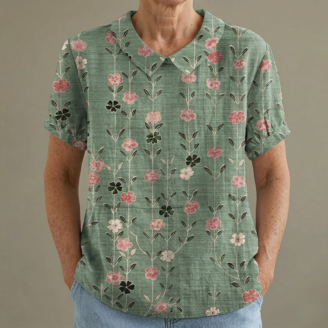 Maria™ | CAMICIA FLOREALE RETRÒ PER DONNA