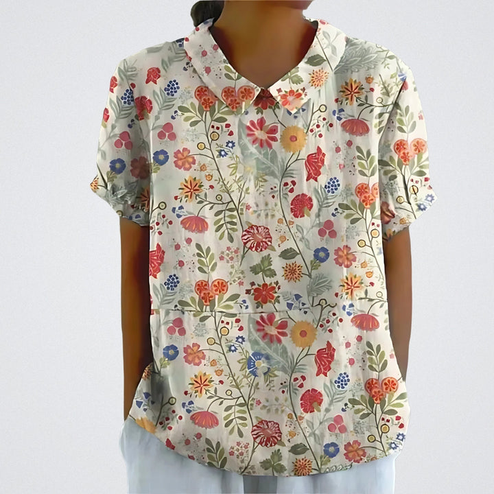 FABIANA™|BLUSA FLOREALE ELEGANTE