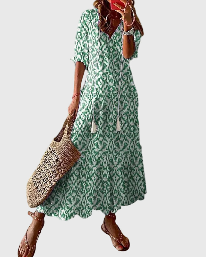 Amalia | Vestito Maxi Estivo Boho Vintage