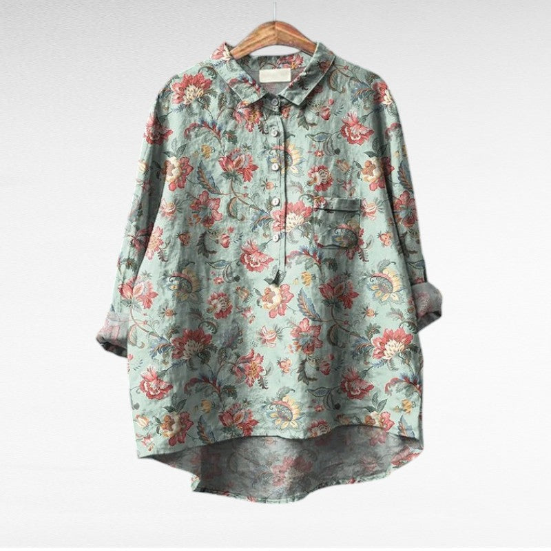 Claire™ | Elegante Blusa de Verano de Lino