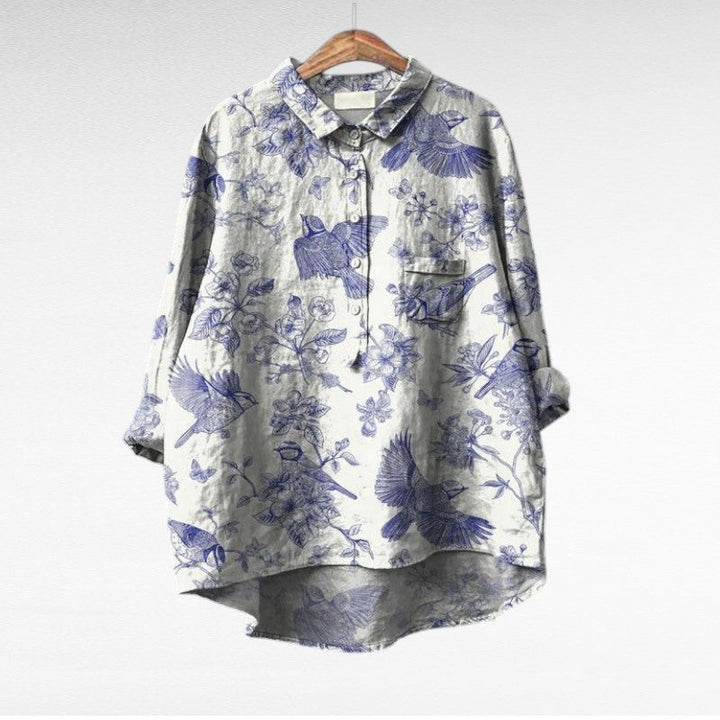 Claire™ | Elegante Blusa de Verano de Lino