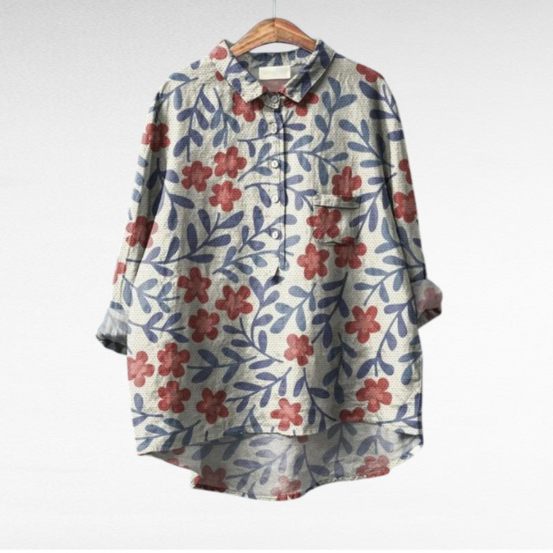 Claire™ | Elegante Blusa de Verano de Lino