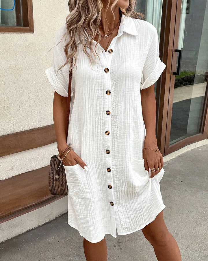 Marrit™ | Abito camicia leggero con bottoni