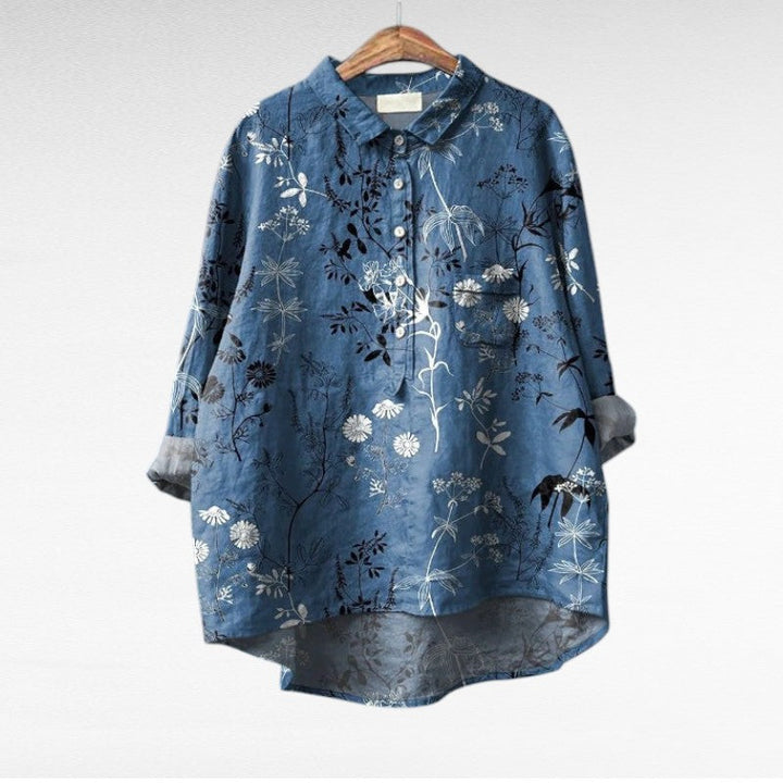Claire™ | Elegante Blusa de Verano de Lino