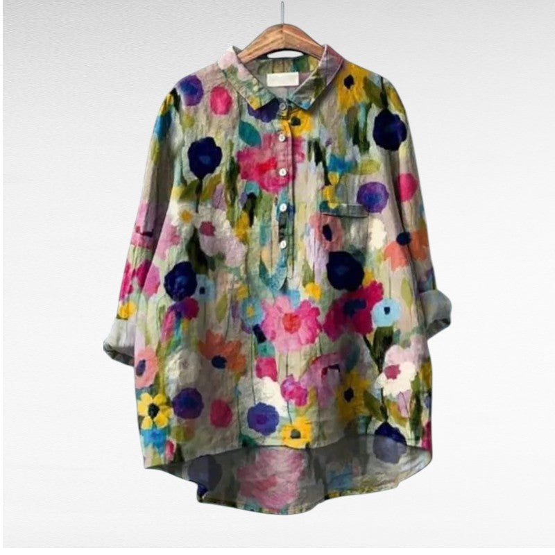 Claire™ | Elegante Blusa de Verano de Lino