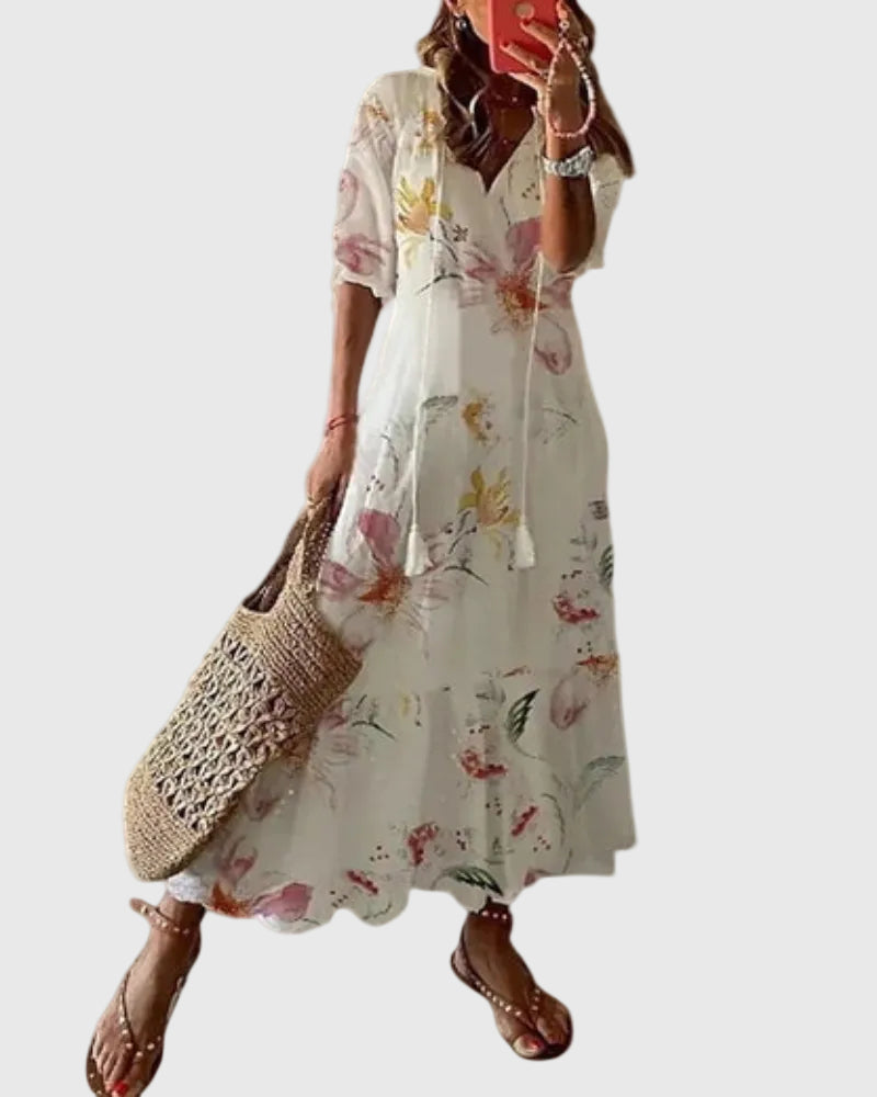 Amalia | Vestito Maxi Estivo Boho Vintage