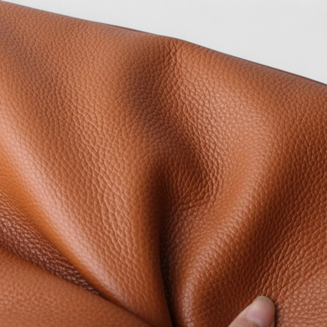 Stefania™| Borsa a tracolla in vera pelle tinta unita