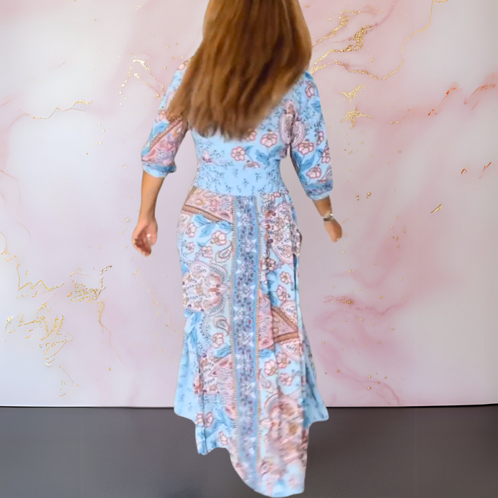 Bella™ | Elegante maxi-abito boho con cintura