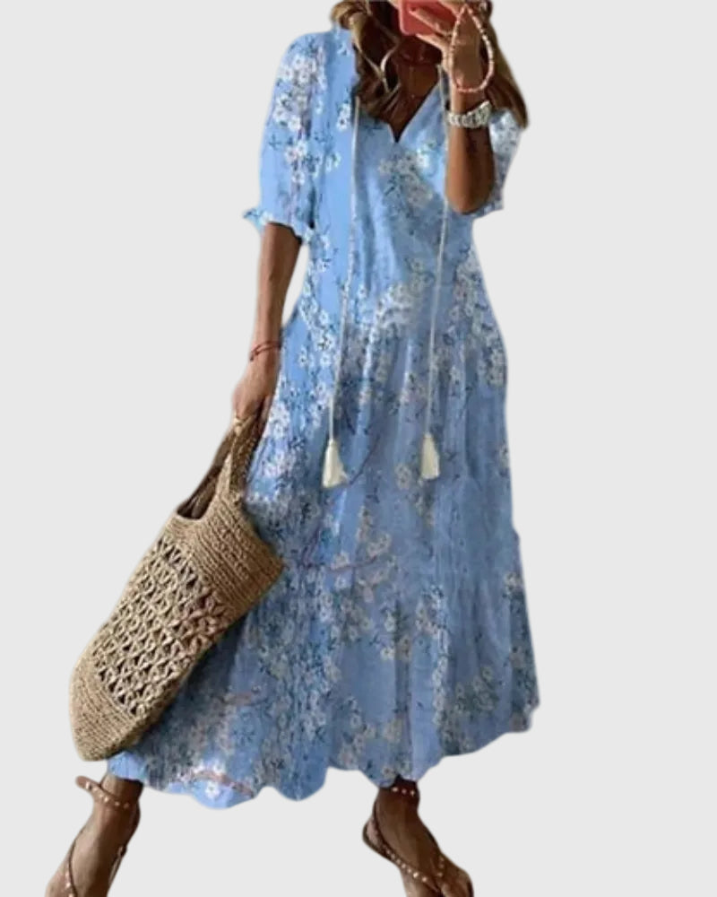 Amalia | Vestito Maxi Estivo Boho Vintage