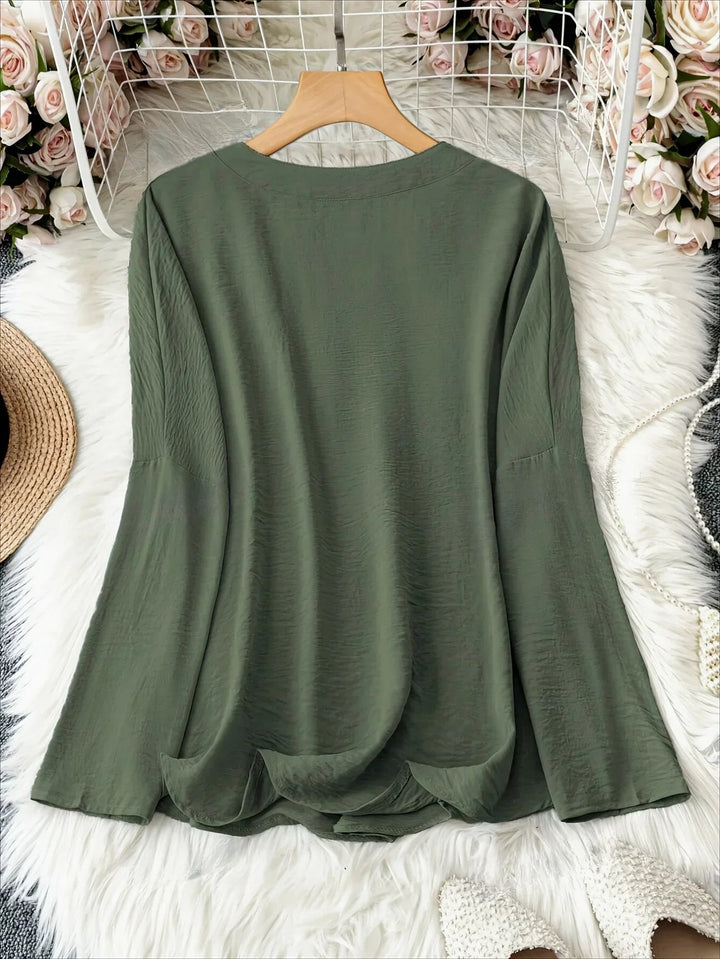 Bria™ | Blusa con Scollo a V Morbida