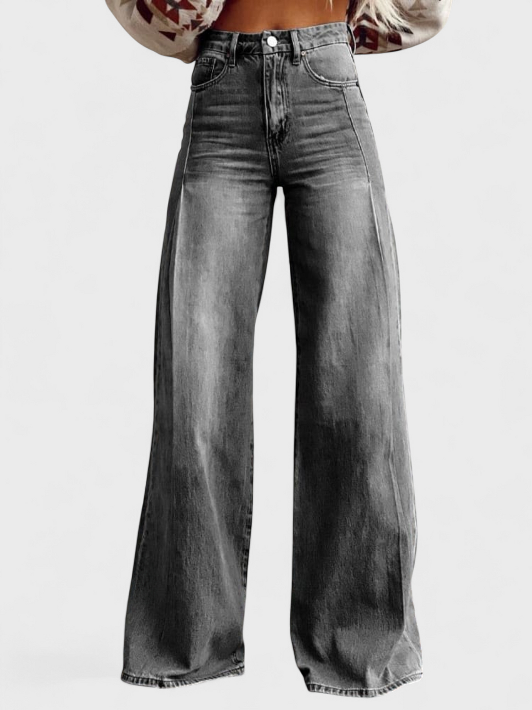 Avery™| Pantaloni casual eleganti a gamba larga