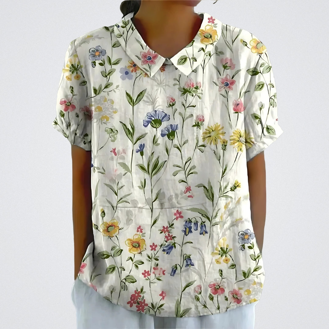 FABIANA™|BLUSA FLOREALE ELEGANTE