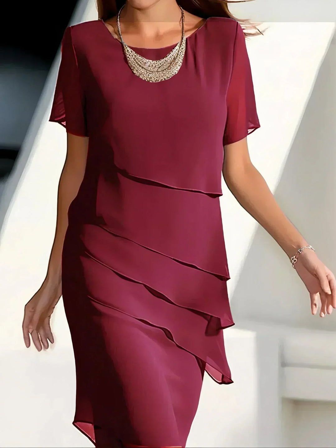 Anastasia™ | Abito Midi Lussuoso a Strati