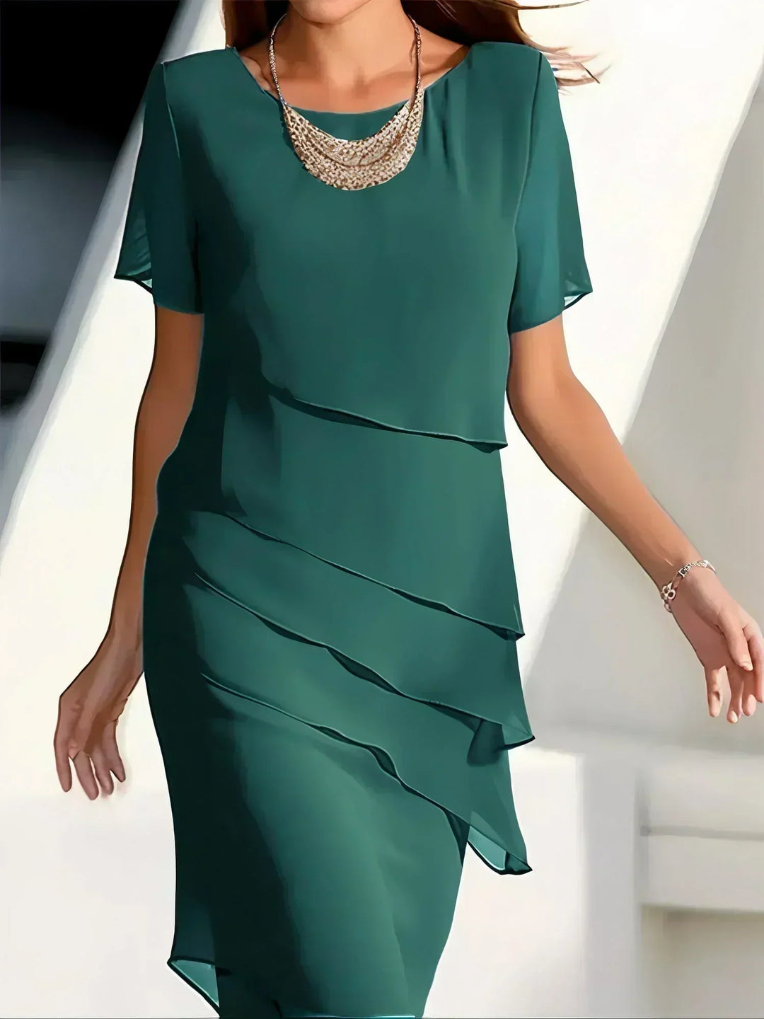 Anastasia™ | Abito Midi Lussuoso a Strati