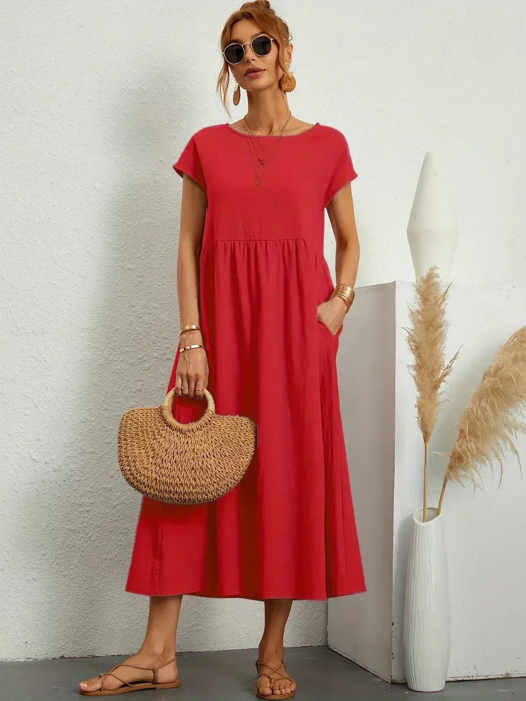 Gabrielle™ | Abito Midi Fluido Elegante