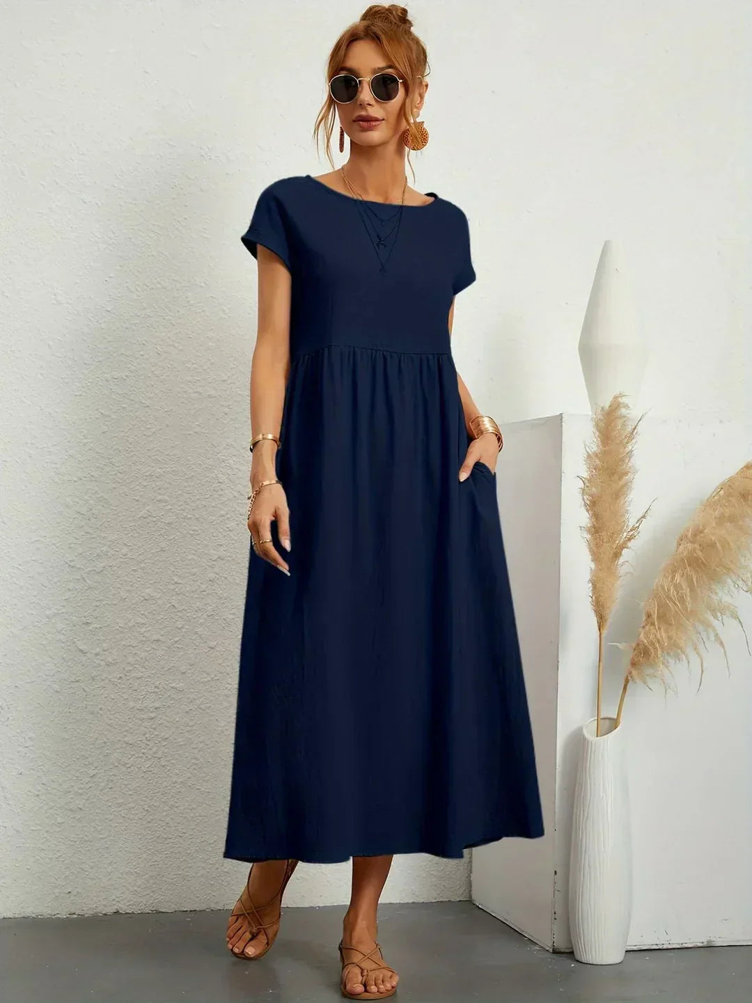 Gabrielle™ | Abito Midi Fluido Elegante
