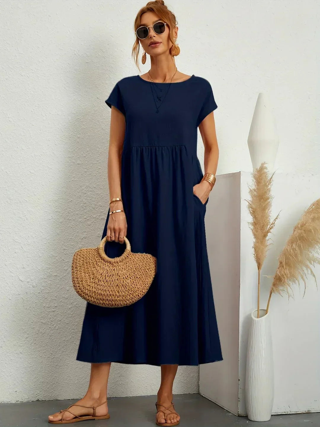 Gabrielle™ | Abito Midi Fluido Elegante