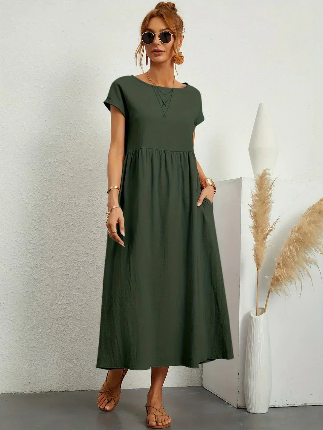Gabrielle™ | Abito Midi Fluido Elegante