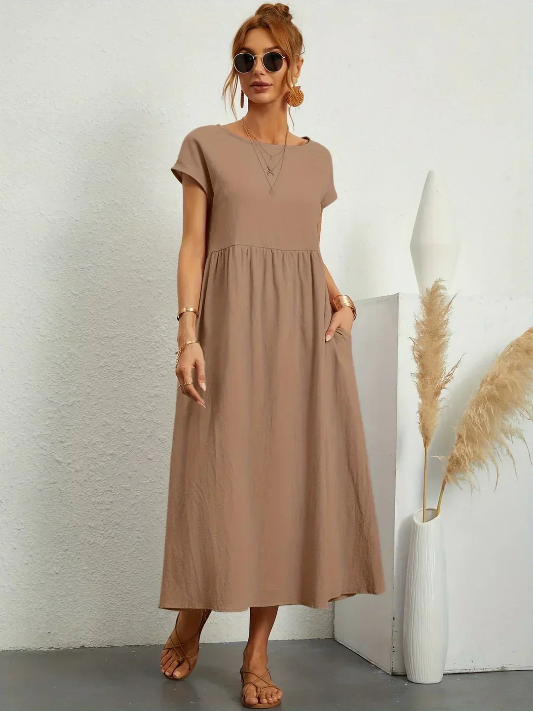Gabrielle™ | Abito Midi Fluido Elegante