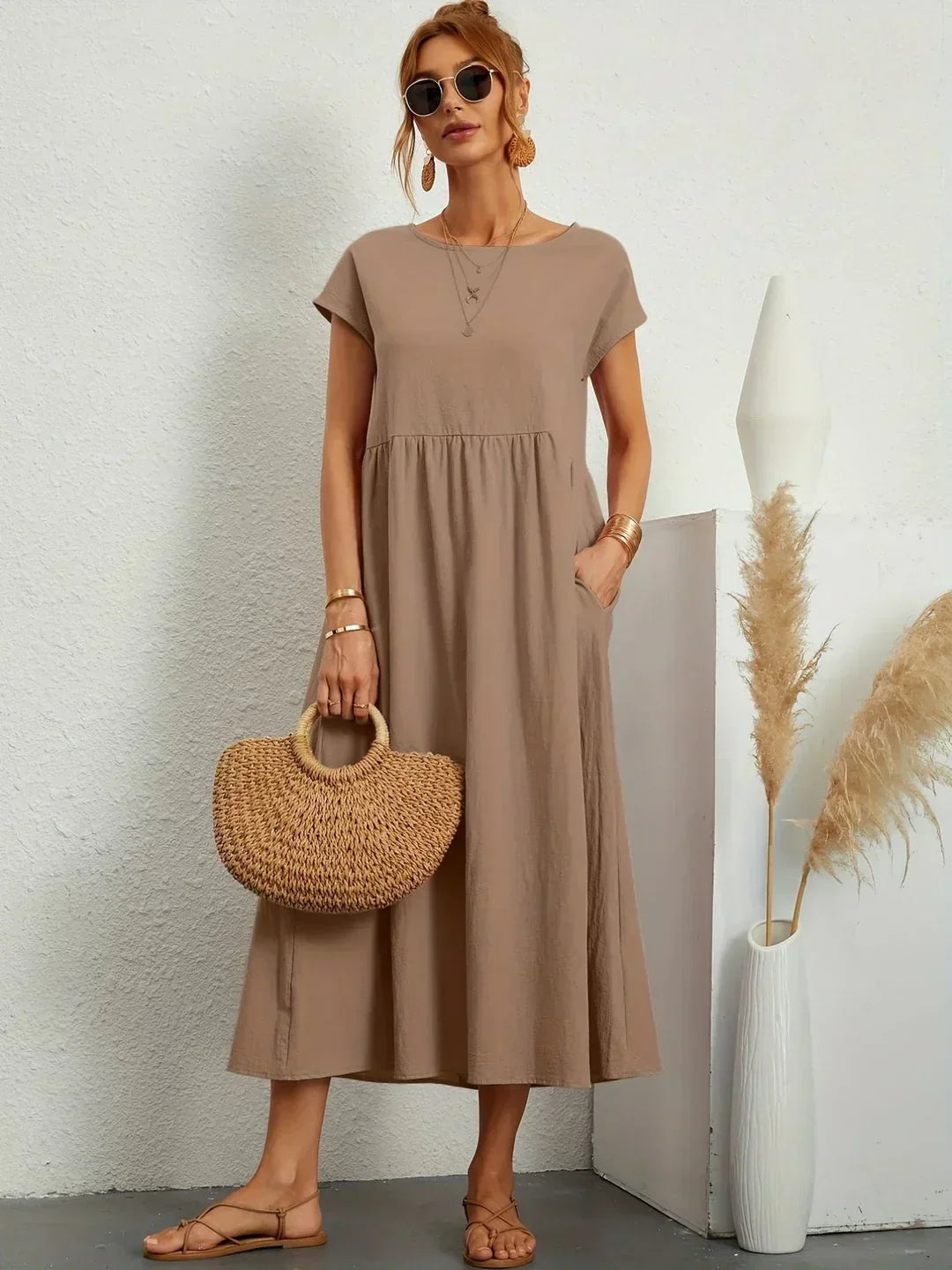 Gabrielle™ | Abito Midi Fluido Elegante