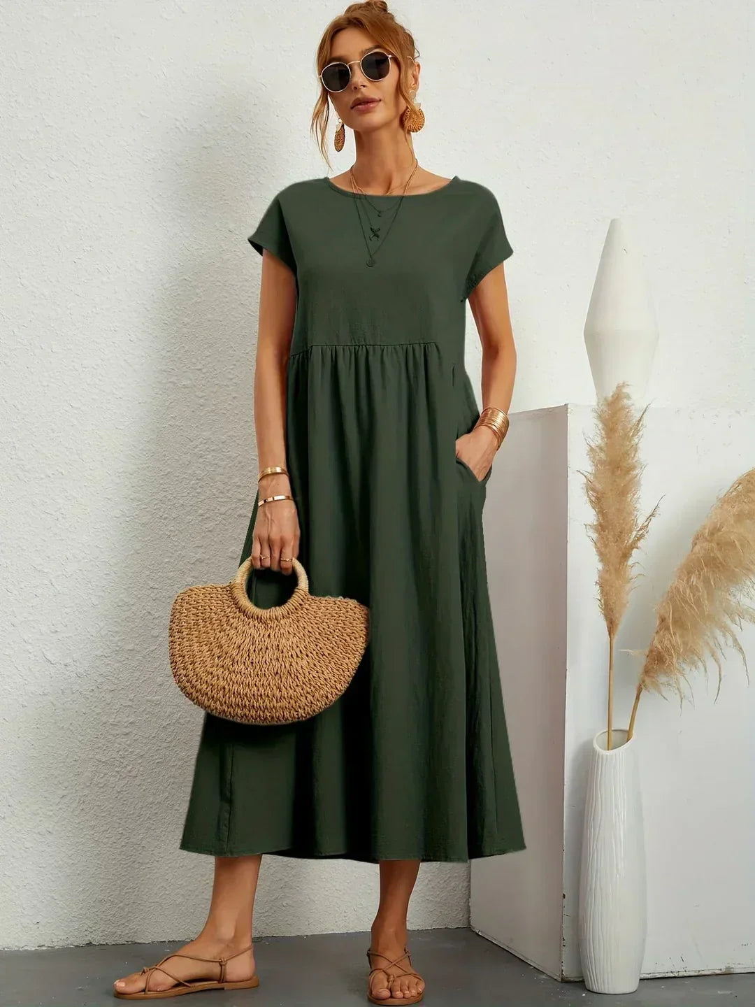 Gabrielle™ | Abito Midi Fluido Elegante