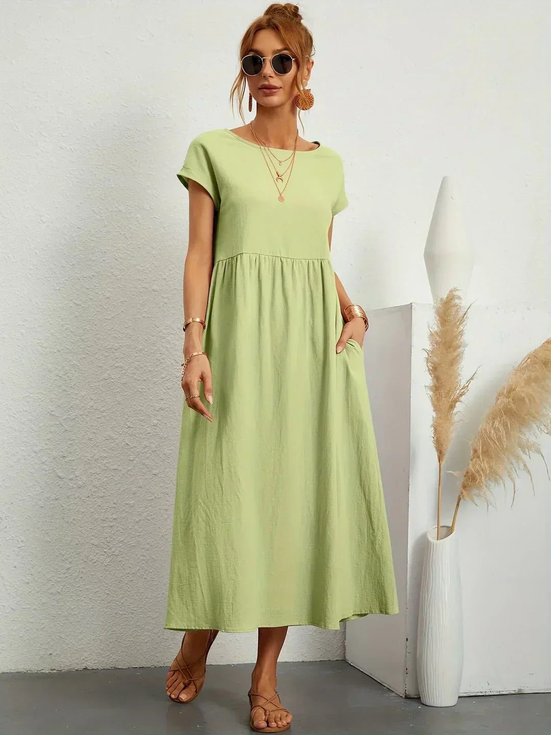 Gabrielle™ | Abito Midi Fluido Elegante