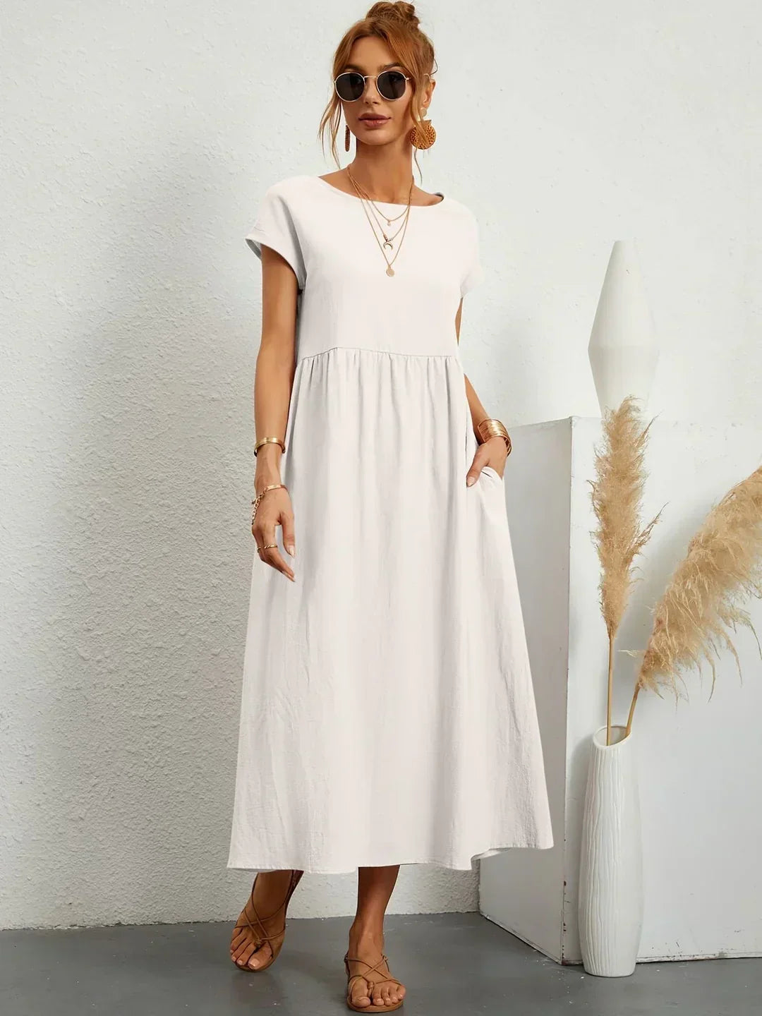 Gabrielle™ | Abito Midi Fluido Elegante
