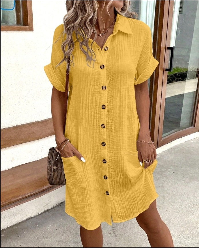 Marrit™ | Abito camicia leggero con bottoni