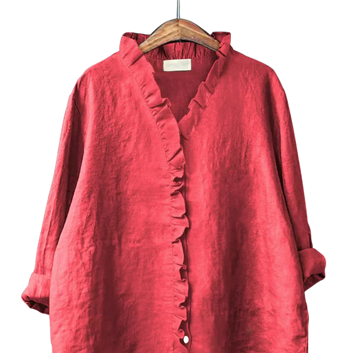 ARIANNA™|CAMICIA CON VOLANT