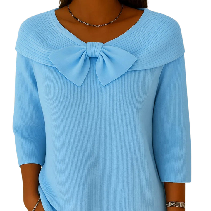 Noemi™ | Maglione Morbido ed Elegante con Fiocco