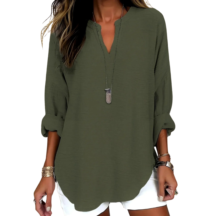 Bria™ | Blusa con Scollo a V Morbida