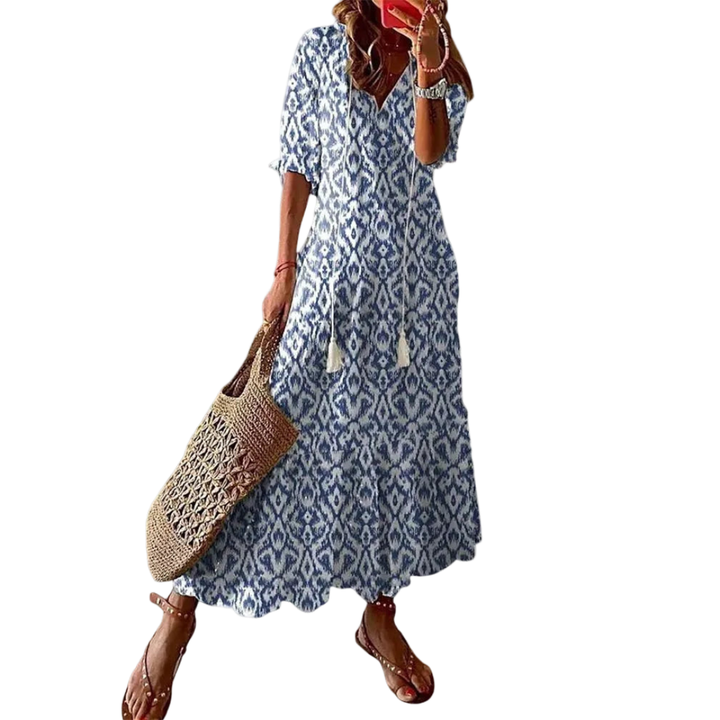 Amalia | Vestito Maxi Estivo Boho Vintage