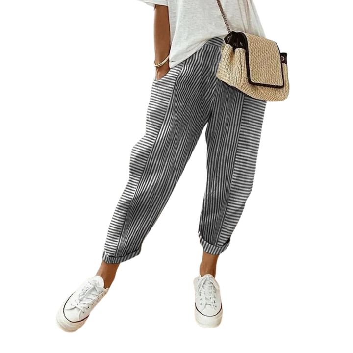 GIULIA™|PANTALONI A RIGHE