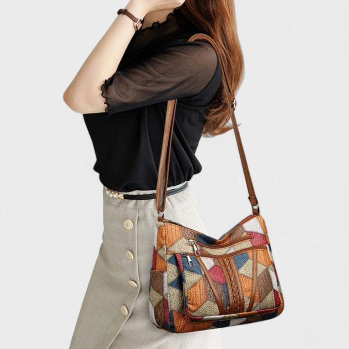 Francesca™| Borsa in pelle a mosaico