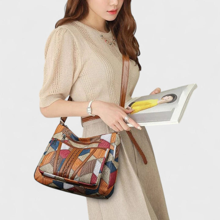 Francesca™| Borsa in pelle a mosaico