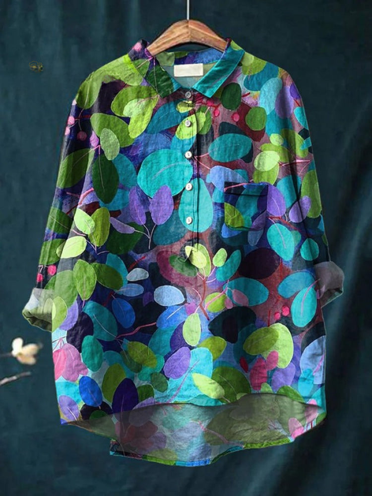 Tiziana™ – Camicia in lino fantasia