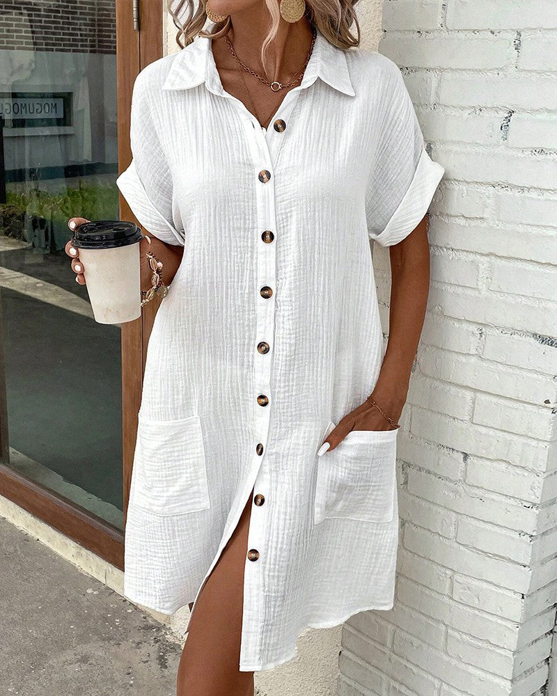 Marrit™ | Abito camicia leggero con bottoni
