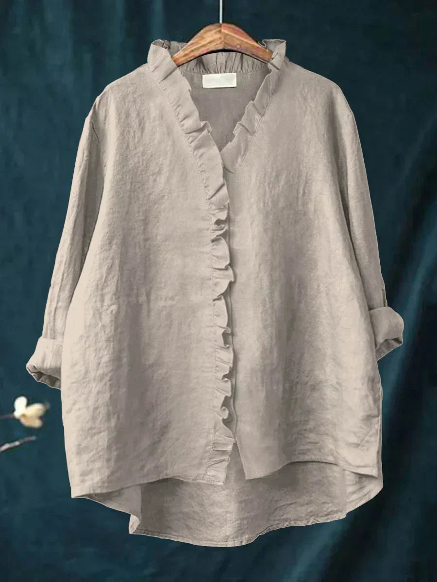 ARIANNA™|CAMICIA CON VOLANT