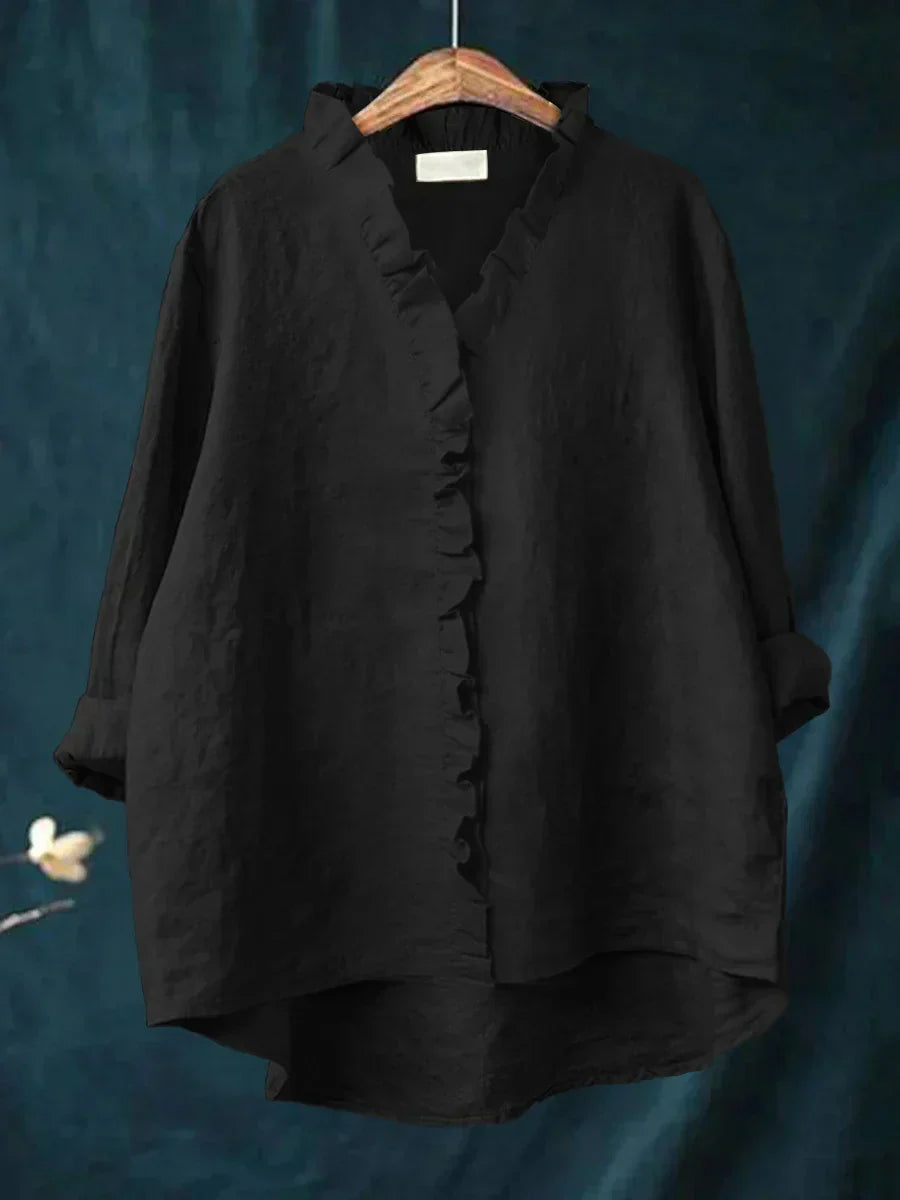 ARIANNA™|CAMICIA CON VOLANT