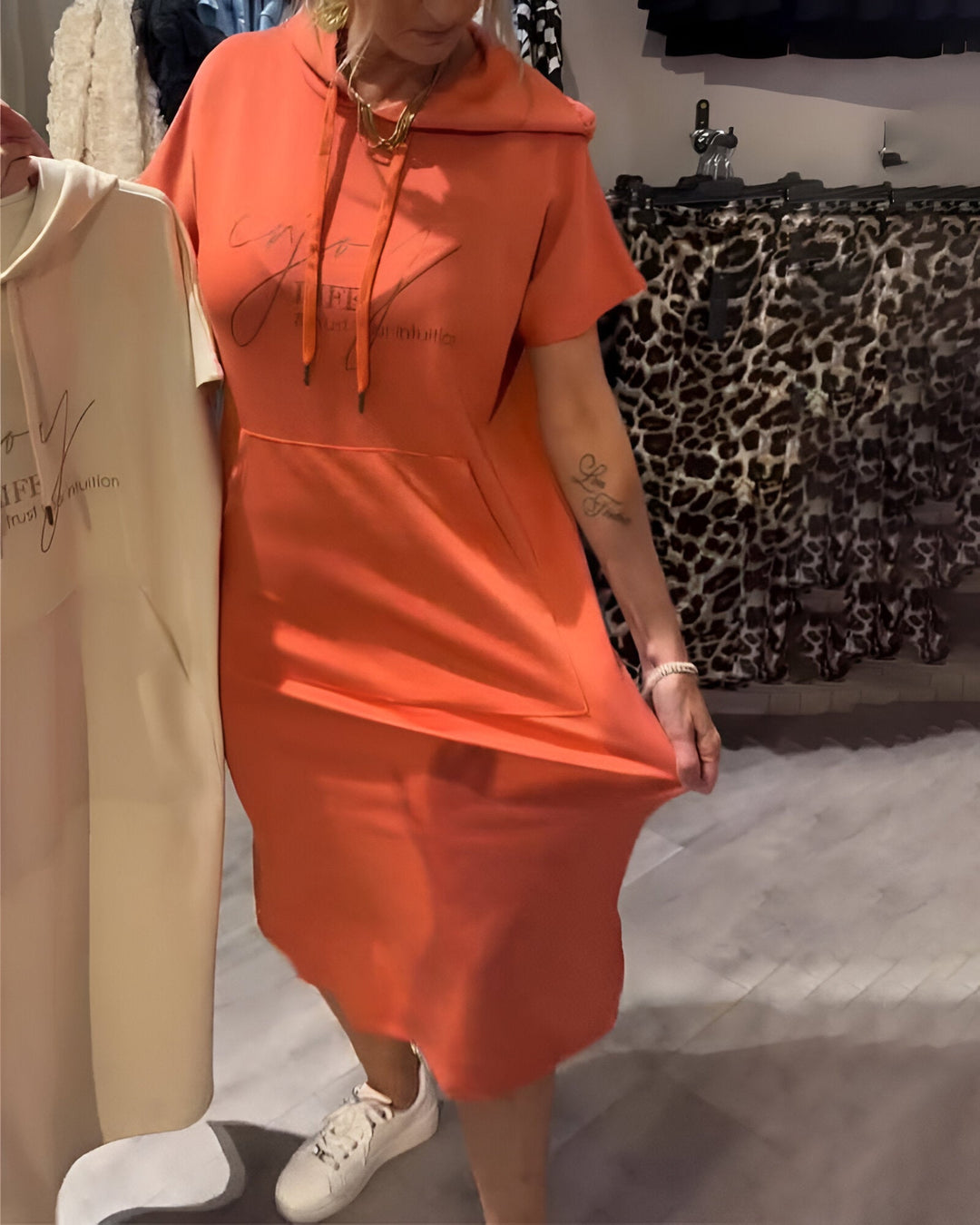 Sasha™ | Abito felpa con cappuccio