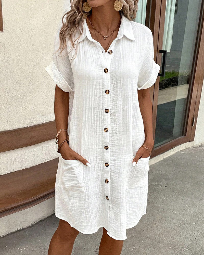 Marrit™ | Abito camicia leggero con bottoni