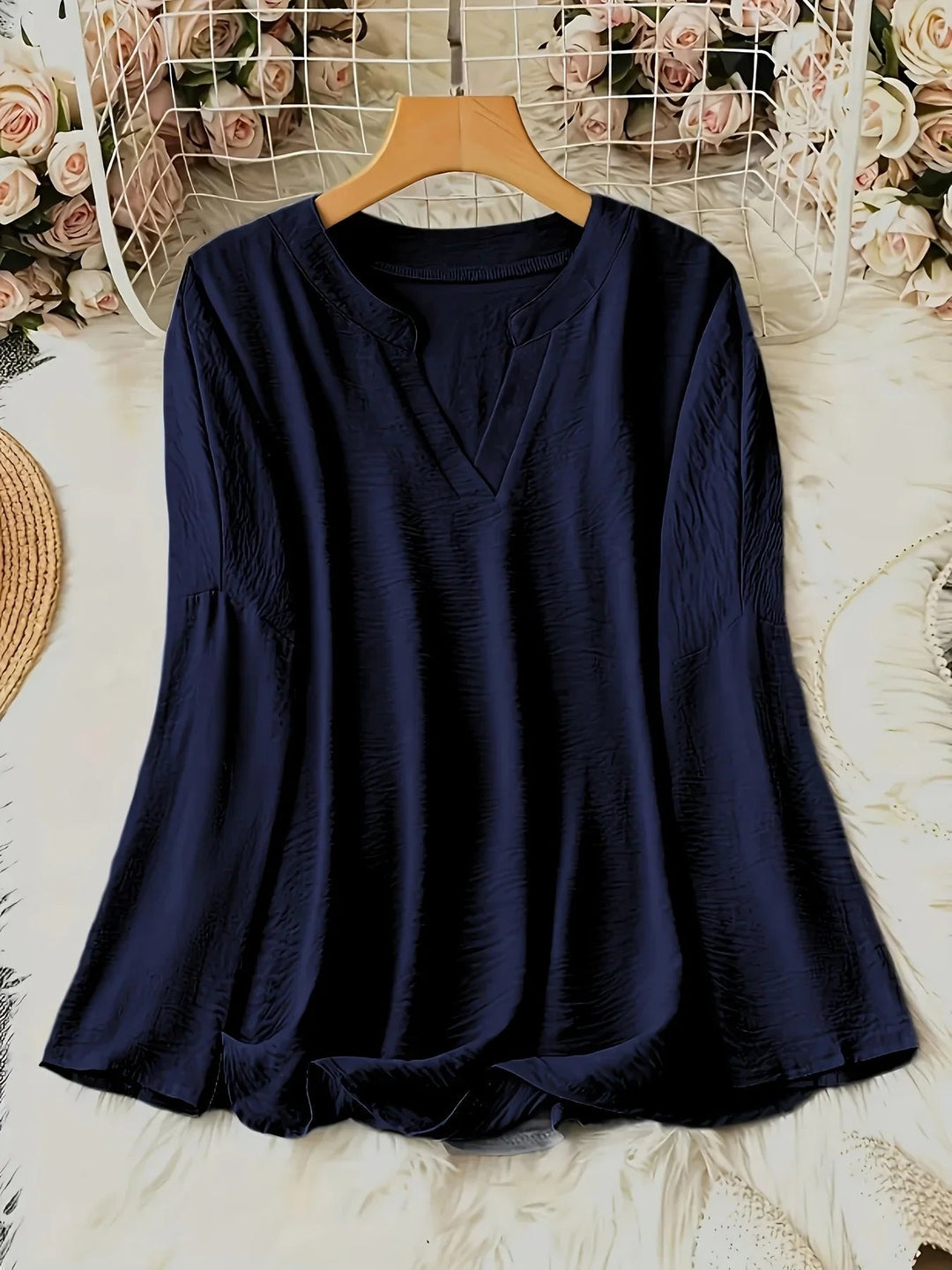 Bria™ | Blusa con Scollo a V Morbida