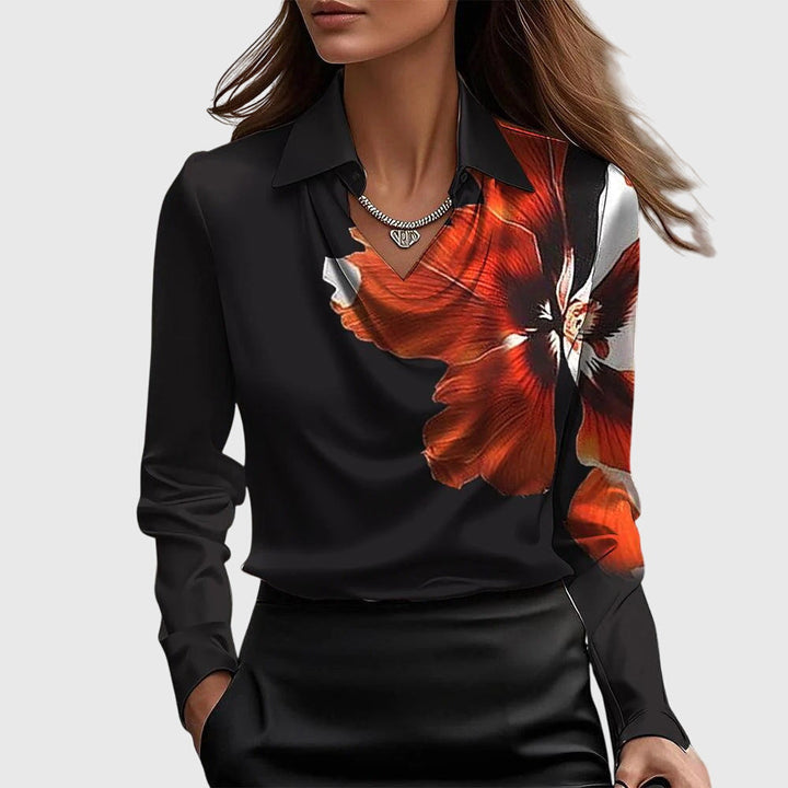 Brooklyn™ - Camicetta Elegante in Satin Lucido