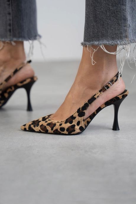 LORENA™ | TACCHI IN CAMOSCIO LEOPARDATO