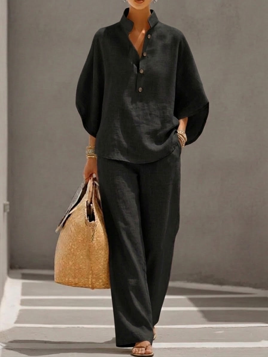 Mariel™ | Completo Leggero in Cotone e Lino